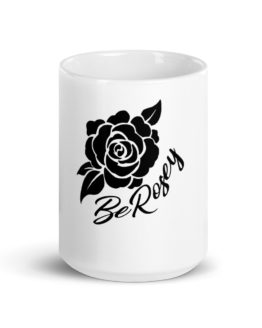 BeRosey white glossy mug